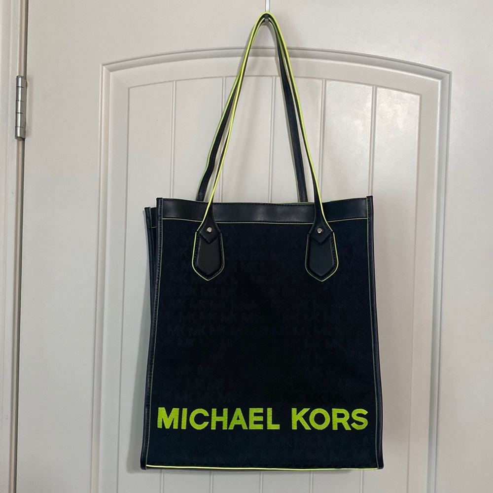 Michael Kors Bay Neon Yellow Tote
